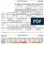 Chipotle Weekly Schedule 22.04