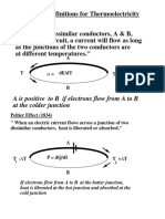 Thermoelectricity Definitions