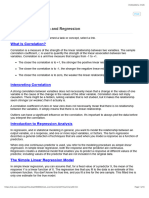 Summary: Correlation and Regression