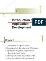 Chapter 1 - Introduction To Application Development