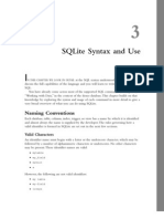 Sqlite Syntax and Use: Naming Conventions