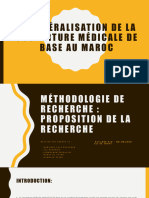 La Généralisation de La Couverture Médicale de Base