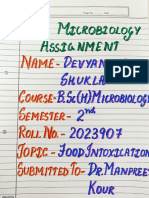 Food Microbiology Assignment