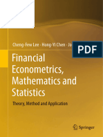 Financial Econometrics Mathematics and Statistics Theory Method and Application Hardcovernbsped 1493994271 9781493994274 - Compress