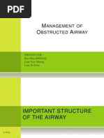 Management of Obstructed Airway