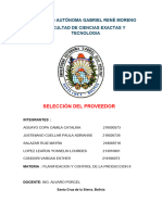 Seleccion Del Proveedor