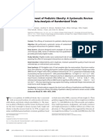 Treatment of Pediatric Obesity