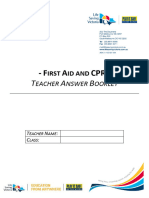 First Aid and CPR Teacher Answer Booklet