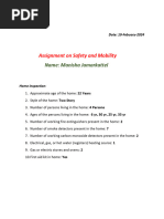 Assignment On Safety and Mobility