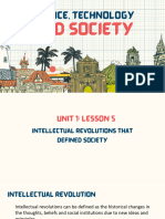 STS Unit 1 Intellectual Revolution