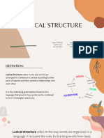 Lexical Structure SOE 1