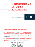 UNIDAD I Introduccion A La Teoria Microeconomica