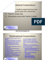 3.3.6 Multinational Corporations