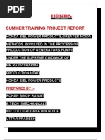 Summer Training Project Report: Prepared By