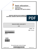 Grade 12 NSC English P3 - X05 (HL) June 2019 Question Paper