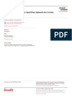 Fiscalité Des Provinces Et Répartition Régionale Des Revenus