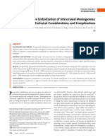 (JURNAL 3) Preoperative Embolization of Intracranial Meningiomas Efficacy, Technical Considerations, and Complications