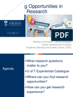 Finding Opportunities in Research