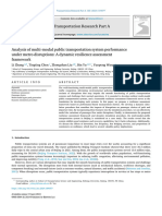 Resilience Measures of A Multi-Modal System