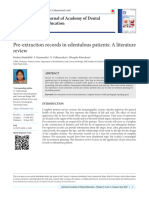 Pre-Extraction Records in Edentulous Patients - A Literature Review