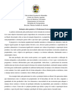 Redação Sobre Palestra O Profissional Zootecnista