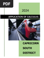 April 2024 Training - APPLICATION OF CALCULUS TRAINING MANUAL