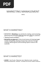 Marketing Management-Unit 1