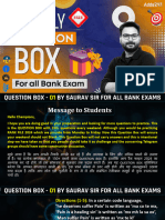 Question Box - 01 by Saurav Sir For All Bank Exams