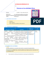 SESION N°08 Patrones en Las Actividades Físicas