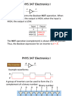 PHYS 347 Lecture Notes On Digital Electronics 2 2023 - 2024