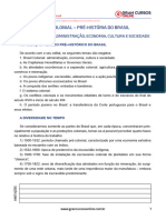 Resumo Aula 4 Brasil Colonial Pré História Do Brasil