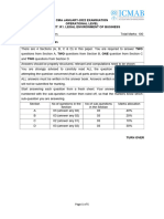 R1.LEBO - .L Question CMA January 2022 Examination