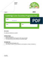 Stage 8 - Paper 1 - April 2023 (QP) 