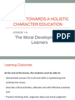 Moving Towards A Holistic Character Education Group 8