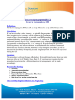 Hysterosalpingogram (HSG) Patient Information, EDI