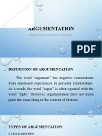 Types of Argumentation