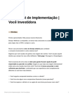 Check List de Implementação Você Investidora