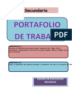 Portafolio Trabajo Religión 4°