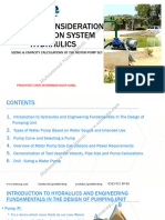 Sizing Capacity Calculations of The Motor Pump Set Web