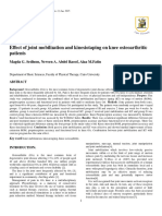 Effect of Joint Mobilization and Kinesiotaping On Knee Osteoarthritic