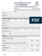 PD267 National Police Check Application