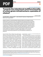 Towards The Intentional Multifunctionality of Urban Green Infrastructure A Paradox of Choicenpj Urban Sustainability