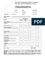 .In Home ViewStudentResult Year III&ENROL NO PU21 230628&ID 22682