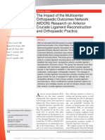 The Impact of The Multicenter Orthopaedic Outcomes.3