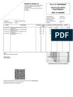 Inversiones El Nissei S.A: R.U.C. #20504980694 Boleta de Venta Electrónica B006 #00096686