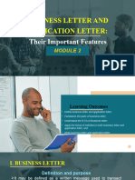 Business Letter and Application Letter