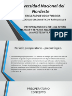 Preoperatorio REPAROS ANATOMICOS PARA LAS TECNICAS ANESTESICAS INTRAORALES