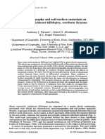 Microtopografia e Materiais Superficiais Do Solo em Encostas Parsons 1992