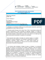 Planificacion Biologia 1° Año 2° Division Ees N°159