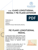 GUÌA 2, PIE PLANO LONGITUDINAL MEDIAL Y PIE PLANO ANTERIOR, I UNIDAD, Podologia III (D-V-SP)